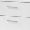 King Bedroom Set, White, 2 Piece Set with Nightstand