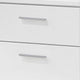 King Bedroom Set, White, 2 Piece Set with Nightstand