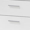 King Bedroom Set, White, 3 Piece Set with 2 Nightstands