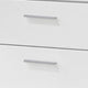 King Bedroom Set, White, 3 Piece Set with 2 Nightstands