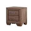King Bedroom Set, Storage Brown, 2 Piece Set with Nightstand