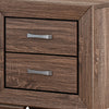 King Bedroom Set, Storage Brown, 2 Piece Set with Nightstand