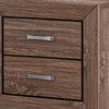 King Bedroom Set, Storage Brown, 3 Piece Set with 2 Nightstands