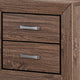 King Bedroom Set, Storage Brown, 3 Piece Set with 2 Nightstands