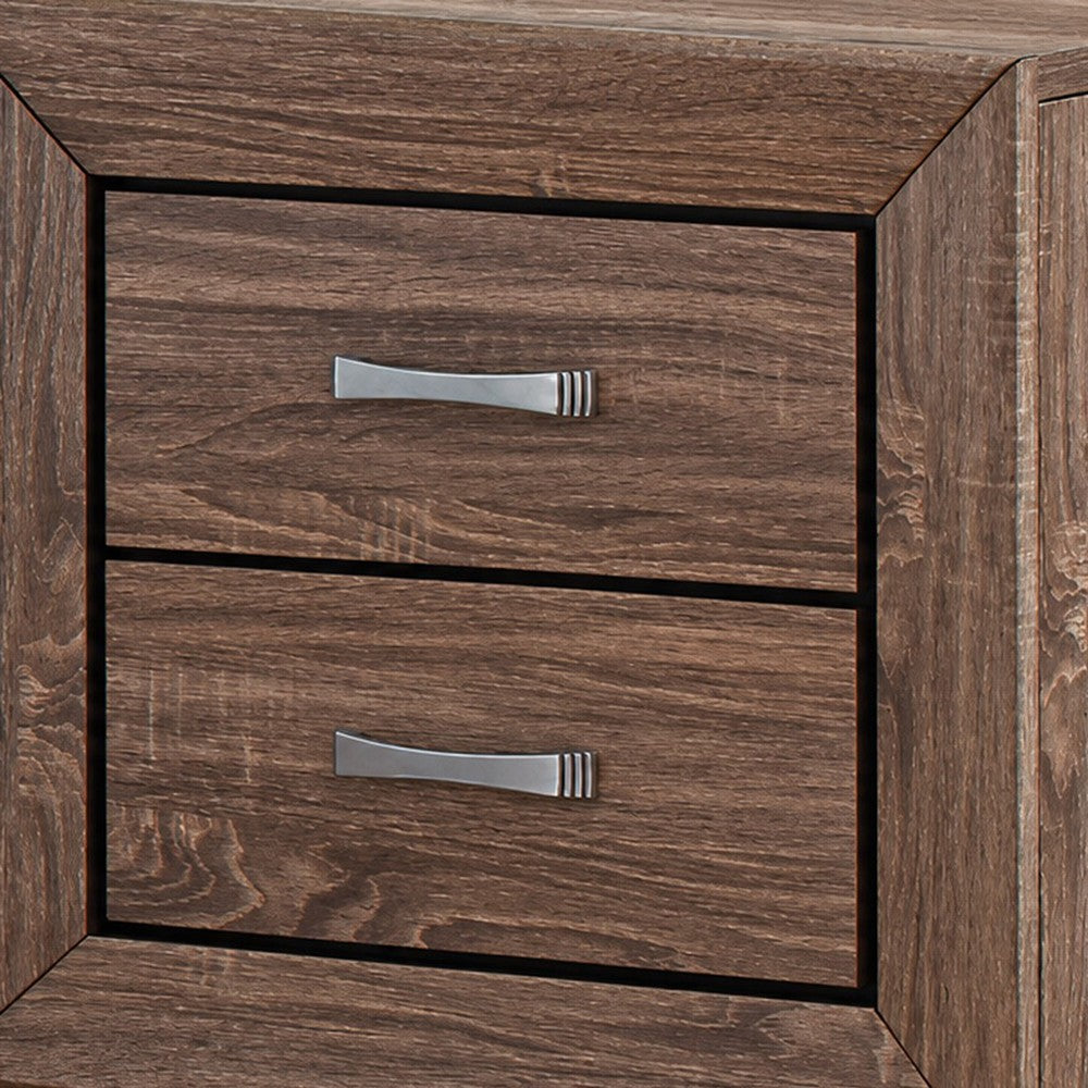 Queen Bedroom Set | Brown | 2 Piece Set with Nightst&