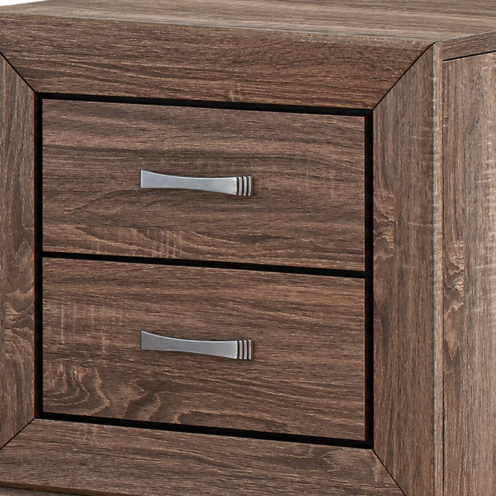 King Bedroom Set | Brown | 2 Piece Set with Nightst&