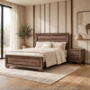 King Bedroom Set | Brown | 2 Piece Set with Nightst&