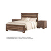 King Bedroom Set | Brown | 3 Piece Set with 2 Nightst&s
