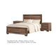 King Bedroom Set | Brown | 3 Piece Set with 2 Nightst&s