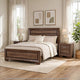 King Bedroom Set | Brown | 3 Piece Set with 2 Nightst&s