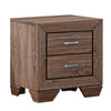 Queen Bedroom Set | Brown | 2 Piece Set with Nightst&