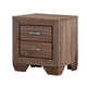 Queen Bedroom Set | Brown | 2 Piece Set with Nightst&