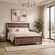 Queen Bedroom Set | Brown | 2 Piece Set with Nightst&