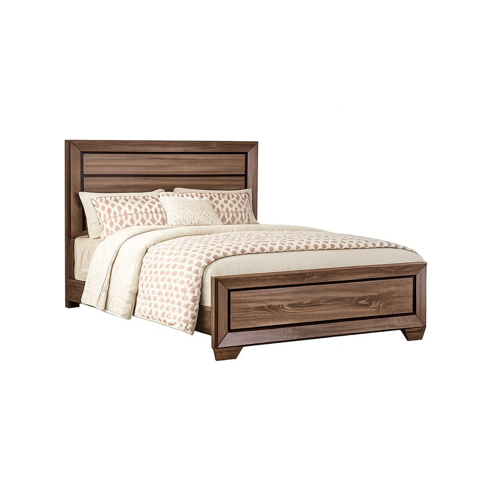 Queen Bedroom Set | Brown | 3 Piece Set with 2 Nightst&s