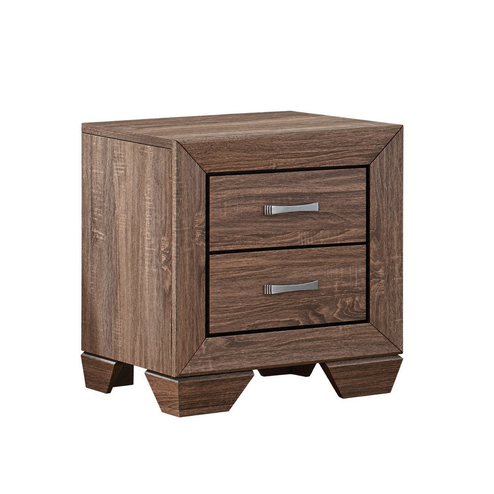 Queen Bedroom Set | Brown | 3 Piece Set with 2 Nightst&s