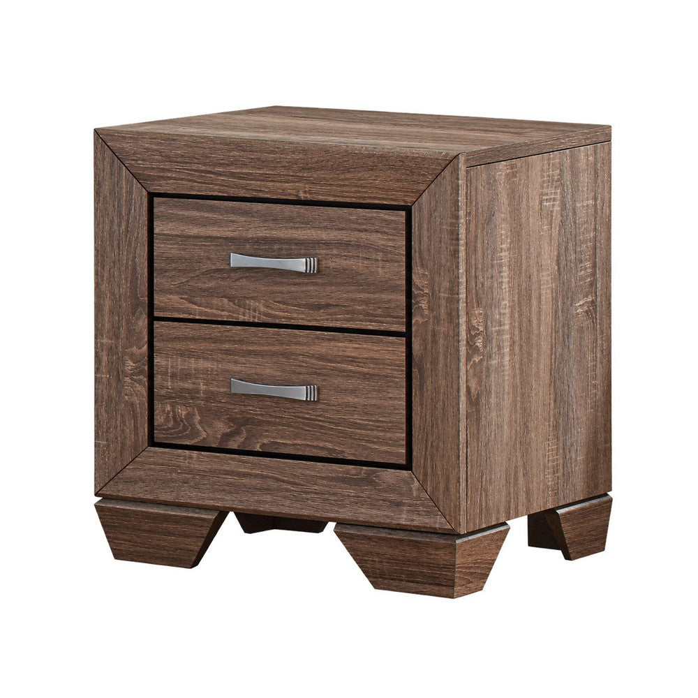 Queen Bedroom Set | Brown | 3 Piece Set with 2 Nightst&s