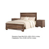 Queen Bedroom Set | Brown | 3 Piece Set with 2 Nightst&s