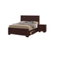 King Bedroom Set, Storage Design, Brown, 2 Piece Set with Nightstand