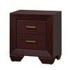 King Bedroom Set, Storage Design, Brown, 2 Piece Set with Nightstand
