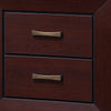 King Bedroom Set, Storage Design, Brown, 2 Piece Set with Nightstand