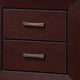 King Bedroom Set, Storage Design, Brown, 2 Piece Set with Nightstand