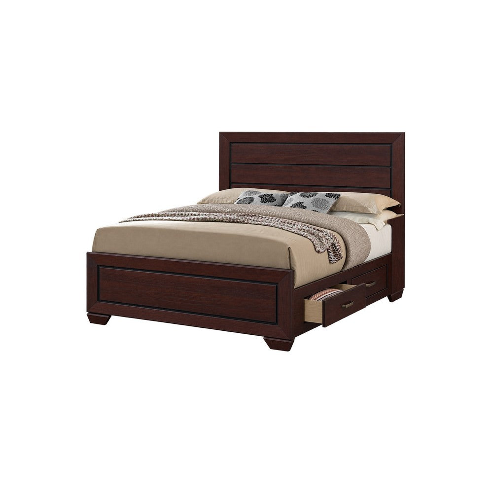 Queen Bedroom Set | Brown | 2 Piece Set with Nightst&