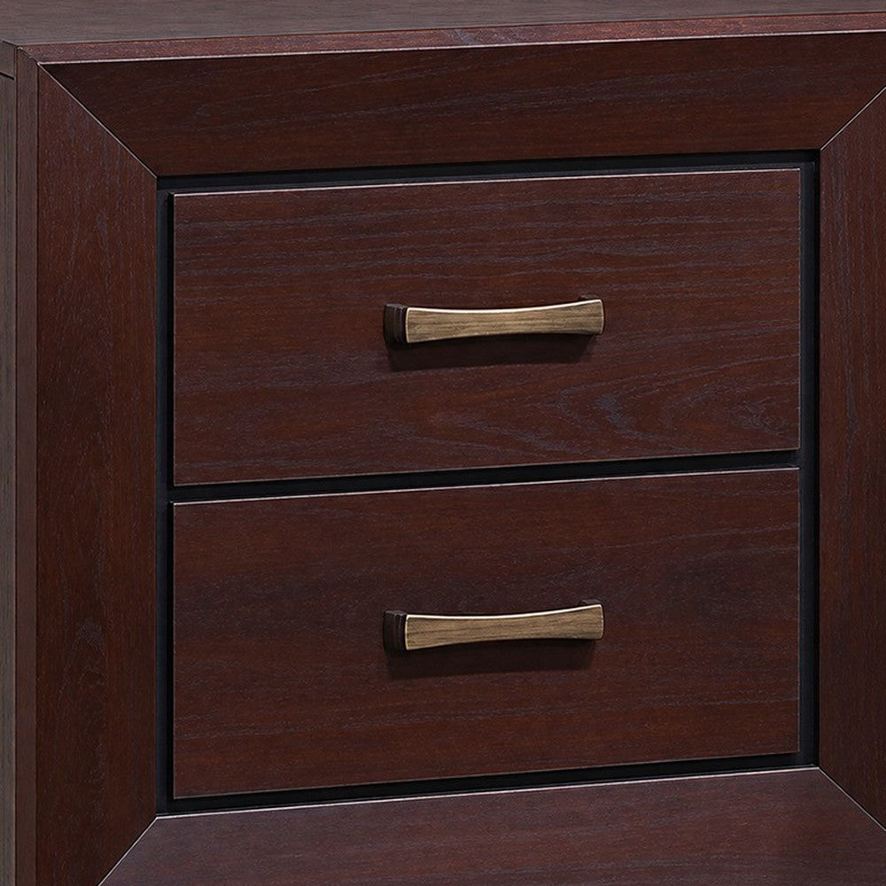 Queen Bedroom Set | Brown | 2 Piece Set with Nightst&
