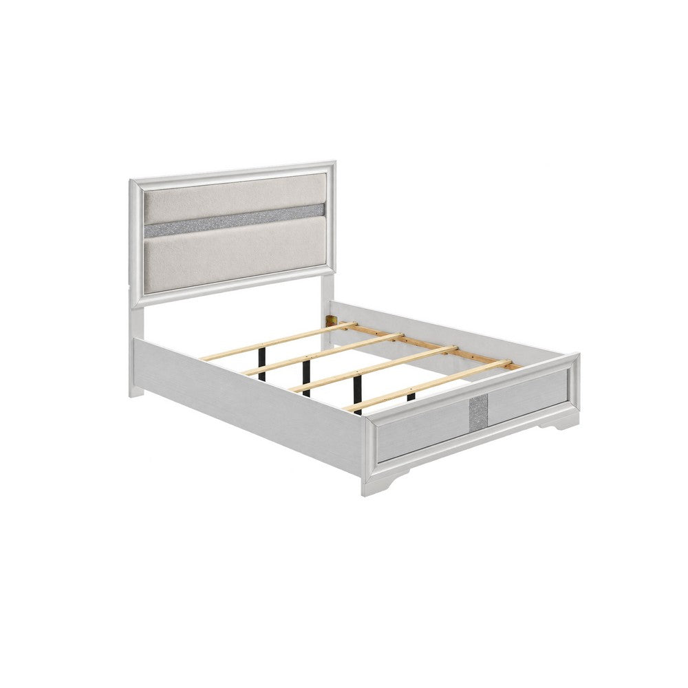 Queen Bedroom Set | White | 2 Piece Set with Nightst&