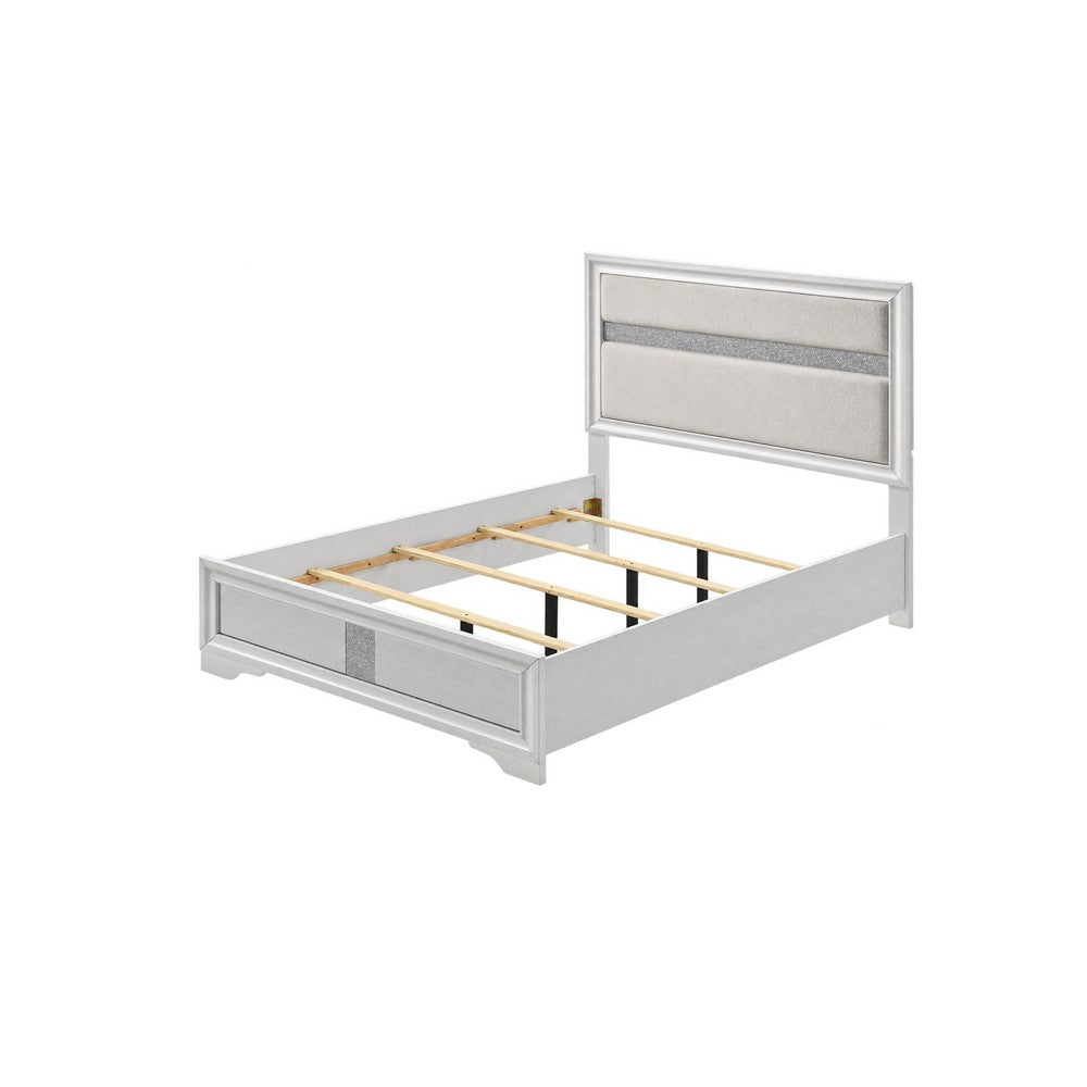 Queen Bedroom Set | White | 2 Piece Set with Nightst&
