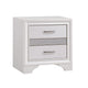 Queen Bedroom Set | White | 2 Piece Set with Nightst&