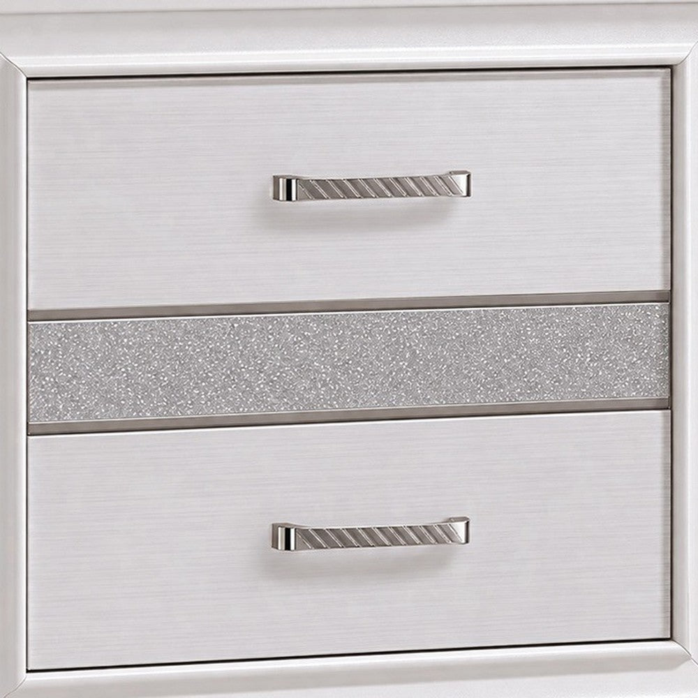 Queen Bedroom Set | White | 2 Piece Set with Nightst&