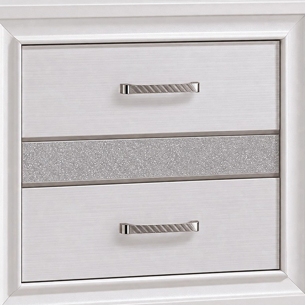 Queen Bedroom Set | White | 3 Piece Set with 2 Nightst&s