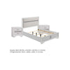 Queen Bedroom Set | White | 3 Piece Set with 2 Nightst&s