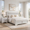 Queen Bedroom Set | White | 3 Piece Set with 2 Nightst&s