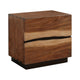 Queen Bedroom Set, Platform , Brown, 3 Piece Set with 2 Nightstands