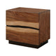 Queen Bedroom Set, Platform , Brown, 3 Piece Set with 2 Nightstands