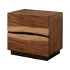 King Bedroom Set, Platform, Brown, 3 Piece Set with 2 Nightstands
