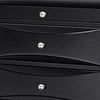 Queen Bedroom Set, Upholstered, Black, 3 Piece Set with 2 Nightstands