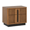 King Bedroom Set, Storage, Brown and Black, 2 Piece Set with Nightstand