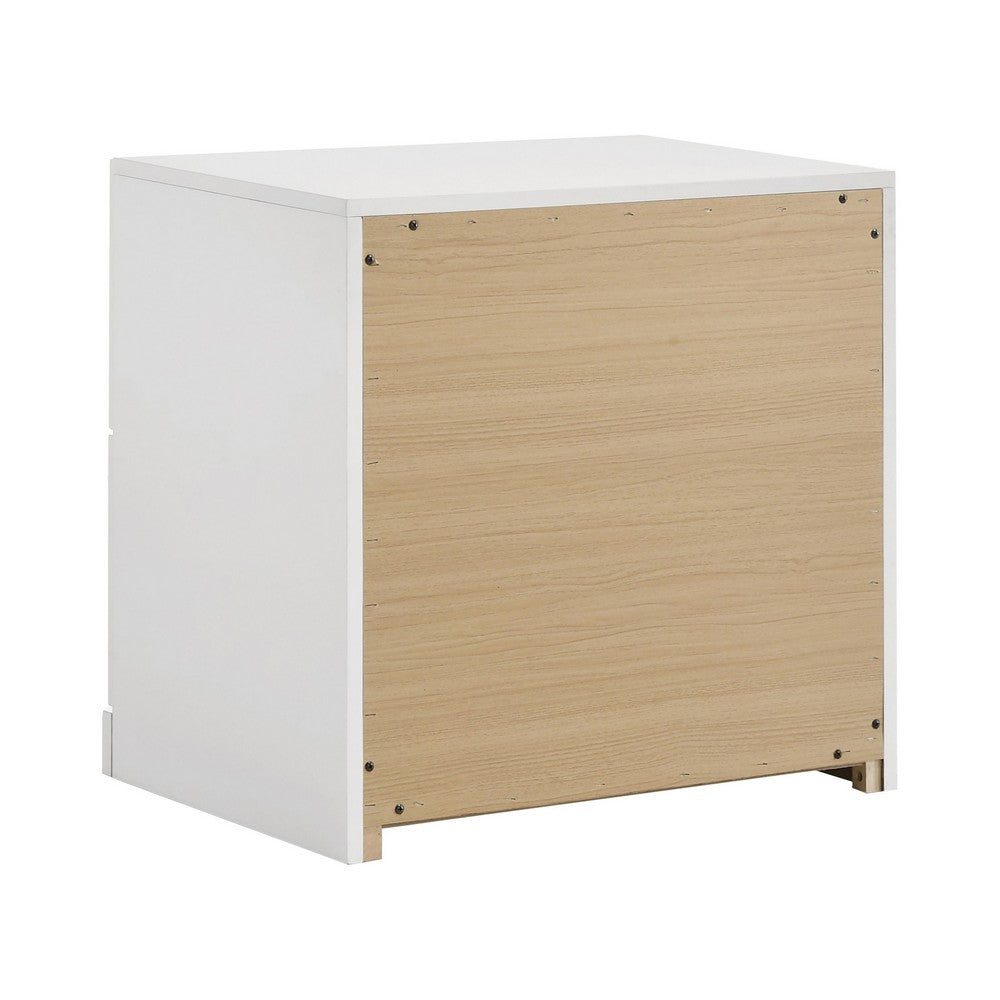Queen Bedroom Set, Gray, Gold,  White, 3 Piece Set with 2 Nightstands