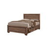California King Bedroom Set, Storage, Brown, 2 Piece Set with Nightstand