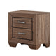 California King Bedroom Set, Storage, Brown, 2 Piece Set with Nightstand