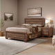California King Bedroom Set, Storage, Brown, 2 Piece Set with Nightstand
