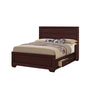 King Bedroom Set, Storage Design, Brown, 3 Piece Set with 2 Nightstands