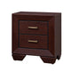 King Bedroom Set, Storage Design, Brown, 3 Piece Set with 2 Nightstands