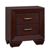 King Bedroom Set, Storage Design, Brown, 3 Piece Set with 2 Nightstands