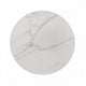 Maddy Round Dining Table | 47" White Sintered Stone Top | Black Wood