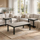 Traya 3-Piece Modern Coffee and End Table Set with Solid Wood Legs | Light Gray