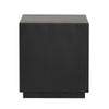 Dane Contemporary End Table | Lower Open Shelf | Black Oak Veneer | 22"
