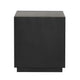 Dane Contemporary End Table | Lower Open Shelf | Black Oak Veneer | 22"
